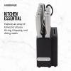 imageFarberware Edgekeeper Stainless Steel Knife Block Set 11 Piece Stainless