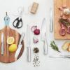 imageFarberware Edgekeeper Stainless Steel Knife Block Set with Built in Knife Sharpener 16Piece NaturalNatural