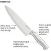 imageFarberware Edgekeeper Stainless Steel Knife Block Set with Built in Knife Sharpener 16Piece NaturalNatural