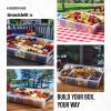 imageFarberware Large BuildABoard Snacklebox Serving Tray with Locking Plastic Cutting Board Lid Portable Storage Container with 11 Compartments for Charcuterie and MoreWhite