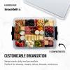imageFarberware Large BuildABoard Snacklebox Serving Tray with Locking Plastic Cutting Board Lid Portable Storage Container with 11 Compartments for Charcuterie and MoreWhite