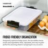 imageFarberware Large BuildABoard Snacklebox Serving Tray with Locking Plastic Cutting Board Lid Portable Storage Container with 11 Compartments for Charcuterie and MoreWhite