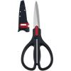 imageFarberware All Purpose and Utility scissors with Edgekeeper Sharpening Sheaths Strong and Durable Multi Use Scissors 2Piece BlackRedBlack