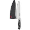 imageFarberware Edgekeeper 8Inch Forged Triple Riveted Chef Knife with SelfSharpening Blade Cover High CarbonStainless Steel Kitchen Knife with Ergonomic Handle RazorSharp Knife Black