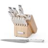 imageFarberware Edgekeeper Professional 15piece Forged Triple Riveted Knife Block Set with Builtin Edgekeeper BlackWhite