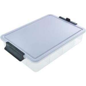 imageFarberware Large BuildABoard Snacklebox Serving Tray with Locking Plastic Cutting Board Lid Portable Storage Container with 11 Compartments for Charcuterie and MoreWhite
