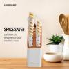 imageFARBERWARE 15Piece Knife Block Set TripleRiveted HighCarbon Stainless Steel Kitchen Knives Razor Sharp Blades Wood Storage Block WhitegoldWhite and Gold