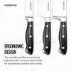 imageFarberware 15Piece Forged Triple Rivet Knife Block Set HighCarbon Kitchen Knife set with Ergonomic Handles 15Piece Set RazorSharp Knife Set WhiteBlack