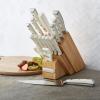 imageFarberware 15Piece Forged Triple Rivet Knife Block Set HighCarbon Kitchen Knife set with Ergonomic Handles 15Piece Set RazorSharp Knife Set WhiteNatural 2