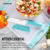 imageFarberware Ceramic Chef Knife with CustomFit Blade Cover RazorSharp Kitchen Knife with Ergonomic SoftGrip Handle DishwasherSafe 6inch AquaAqua