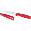 imageFarberware Ceramic Chef Knife with CustomFit Blade Cover RazorSharp Kitchen Knife with Ergonomic SoftGrip Handle DishwasherSafe 6inch AquaRed