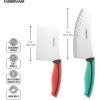 imageFarberware Soft Grip Serrated Utility Knife 55Inch Green2Piece Chef Set