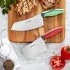 imageFarberware Soft Grip Serrated Utility Knife 55Inch Green2Piece Chef Set