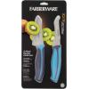 imageFarberware Soft Grip Serrated Utility Knife 55Inch Green2Piece Parer Knife Set