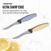 imageFarberware Soft Grip Serrated Utility Knife 55Inch Green2Piece Paring Knife Set