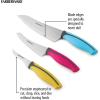 imageFarberware Soft Grip Serrated Utility Knife 55Inch Green3Piece Chef Set