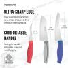 imageFarberware Soft Grip Serrated Utility Knife 55Inch Green3Piece Utility Knife Set