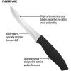 imageFarberware Soft Grip Serrated Utility Knife 55Inch Green4Piece Steak Knife Set