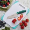 imageFarberware Soft Grip Serrated Utility Knife 55Inch Green5Inch Serrated Santoku