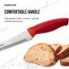 imageFarberware Soft Grip Serrated Utility Knife 55Inch Green8inch Bread Knife