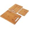 imageFarberware Stamped 15Piece HighCarbon Stainless Steel Knife Block Set Steak Knives ampamp 3Piece Bamboo Cutting Board Set of 3 Assorted Sizes Brown