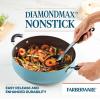 imageFarberware Cookstart DiamondMax Nonstick Jumbo Cooker with Lid and Helper Handle Dishwasher Safe 6 Quart BlackAqua