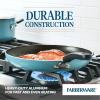 imageFarberware Cookstart DiamondMax Nonstick Jumbo Cooker with Lid and Helper Handle Dishwasher Safe 6 Quart BlackAqua