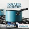 imageFarberware Cookstart DiamondMax Nonstick Jumbo Cooker with Lid and Helper Handle Dishwasher Safe 6 Quart BlackAqua
