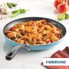 imageFarberware Cookstart DiamondMax Nonstick Jumbo Cooker with Lid and Helper Handle Dishwasher Safe 6 Quart BlackAqua