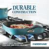 imageFarberware Cookstart DiamondMax Nonstick Jumbo Cooker with Lid and Helper Handle Dishwasher Safe 6 Quart BlackAqua