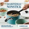 imageFarberware Cookstart DiamondMax Nonstick Jumbo Cooker with Lid and Helper Handle Dishwasher Safe 6 Quart BlackAqua