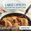 imageFarberware Cookstart DiamondMax Nonstick Jumbo Cooker with Lid and Helper Handle Dishwasher Safe 6 Quart BlackBlack