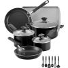 imageFarberware Cookstart DiamondMax Nonstick Jumbo Cooker with Lid and Helper Handle Dishwasher Safe 6 Quart BlackBlack