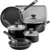 imageFarberware Cookstart DiamondMax Nonstick Jumbo Cooker with Lid and Helper Handle Dishwasher Safe 6 Quart BlackBlack