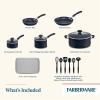 imageFarberware Cookstart DiamondMax Nonstick Jumbo Cooker with Lid and Helper Handle Dishwasher Safe 6 Quart BlackBlack