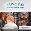 imageFarberware Cookstart DiamondMax Nonstick Jumbo Cooker with Lid and Helper Handle Dishwasher Safe 6 Quart BlackCopper