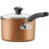 imageFarberware Cookstart DiamondMax Nonstick Jumbo Cooker with Lid and Helper Handle Dishwasher Safe 6 Quart BlackCopper