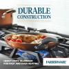 imageFarberware Cookstart DiamondMax Nonstick Jumbo Cooker with Lid and Helper Handle Dishwasher Safe 6 Quart BlackCopper
