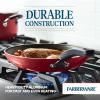 imageFarberware Cookstart DiamondMax Nonstick Jumbo Cooker with Lid and Helper Handle Dishwasher Safe 6 Quart BlackRed