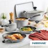 imageFarberware Cookstart DiamondMax Nonstick Jumbo Cooker with Lid and Helper Handle Dishwasher Safe 6 Quart BlackSilver