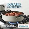 imageFarberware Cookstart DiamondMax Nonstick Jumbo Cooker with Lid and Helper Handle Dishwasher Safe 6 Quart BlackSilver