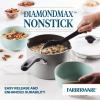 imageFarberware Cookstart DiamondMax Nonstick Jumbo Cooker with Lid and Helper Handle Dishwasher Safe 6 Quart BlackSilver
