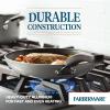 imageFarberware Cookstart DiamondMax Nonstick Jumbo Cooker with Lid and Helper Handle Dishwasher Safe 6 Quart BlackSilver