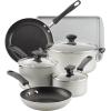 imageFarberware Cookstart DiamondMax Nonstick Jumbo Cooker with Lid and Helper Handle Dishwasher Safe 6 Quart BlackSilver