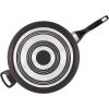 imageFarberware Dishwasher Safe Nonstick Jumbo CookerSaute Pan with Helper Handle Aluminum 6 Quart BlueBlack