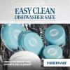 imageFarberware EcoAdvantage Ceramic Nonstick Straining SaucepanSauce Pan with Lid 3 Quart AquaAqua
