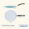 imageFarberware EcoAdvantage Ceramic Nonstick Straining SaucepanSauce Pan with Lid 3 Quart AquaAqua