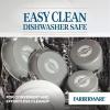 imageFarberware EcoAdvantage Ceramic Nonstick Straining SaucepanSauce Pan with Lid 3 Quart AquaGray