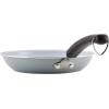 imageFarberware EcoAdvantage Ceramic Nonstick Straining SaucepanSauce Pan with Lid 3 Quart AquaGray