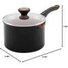 imageFarberware Glide Nonstick Sauce PanSaucepan with Straining and Lid 3 Quart Black